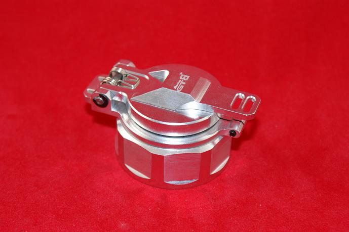 GTB Racing aluminium tankdop - Zilver