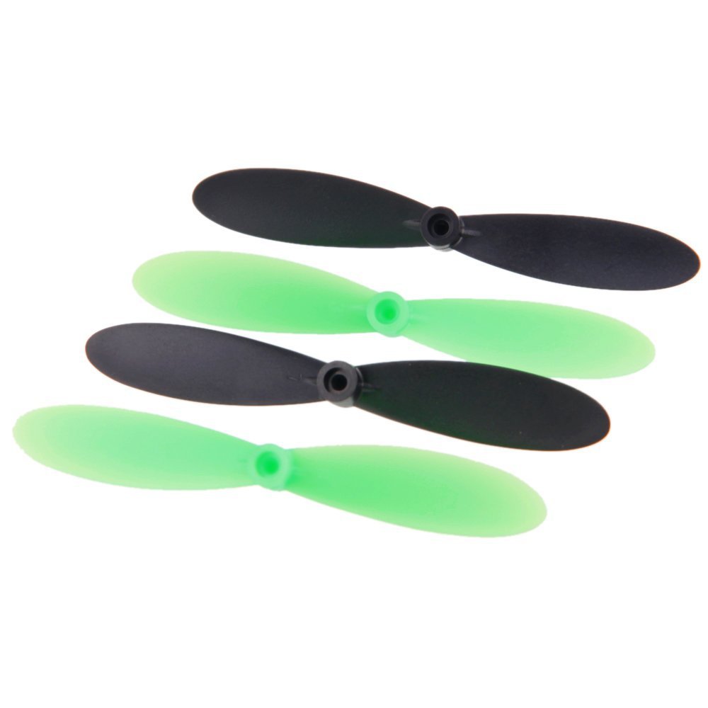 Hubsan X4 Mini Set Propellers (Black/Green) (4) (H107-a36)
