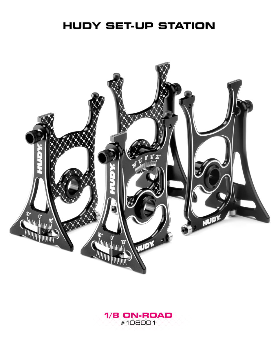 Hudy Universal Exclusive Set-Up System For 1:8 On-Road Cars