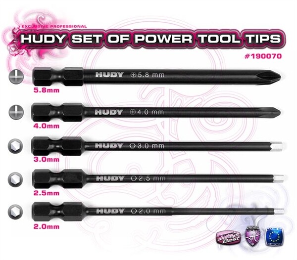 Hudy - Power tool tips 5 pcs