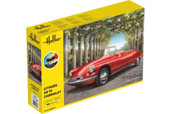 Heller 1/16 Citroën DS 19 Cabriolet Starter Kit
