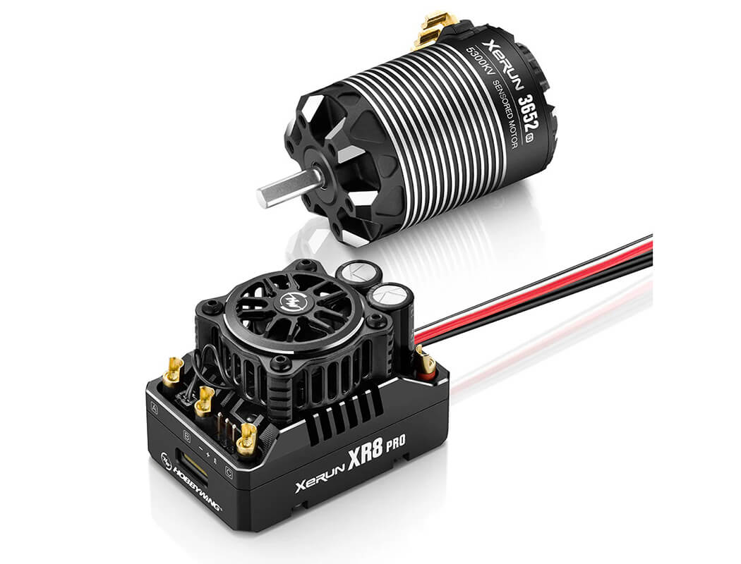 Hobbywing SCT Combo XR8 Pro G3 regelaar + 3652SD 5300KV Motor