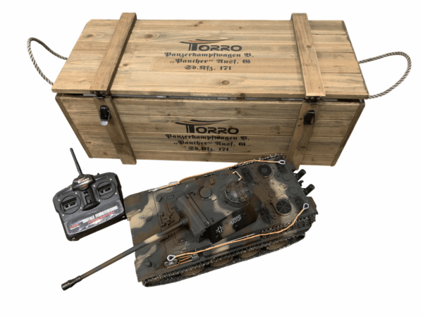 Tweedehands Torro 1/16 RC Panther G tarn BB Rauch in houten krat