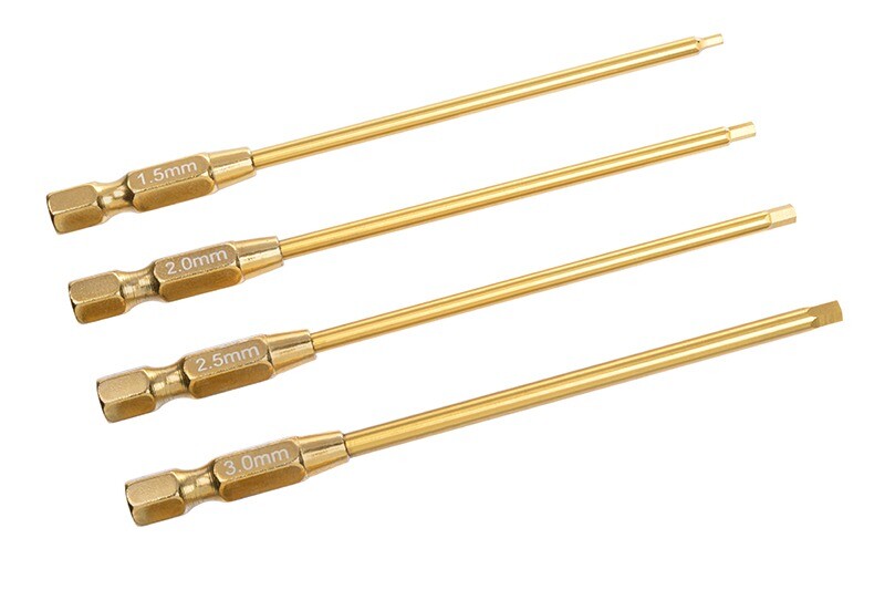 Team Corally Pro Power Tool Hex Tips (1.5 / 2.0 / 2.5 / 3.0 mm)