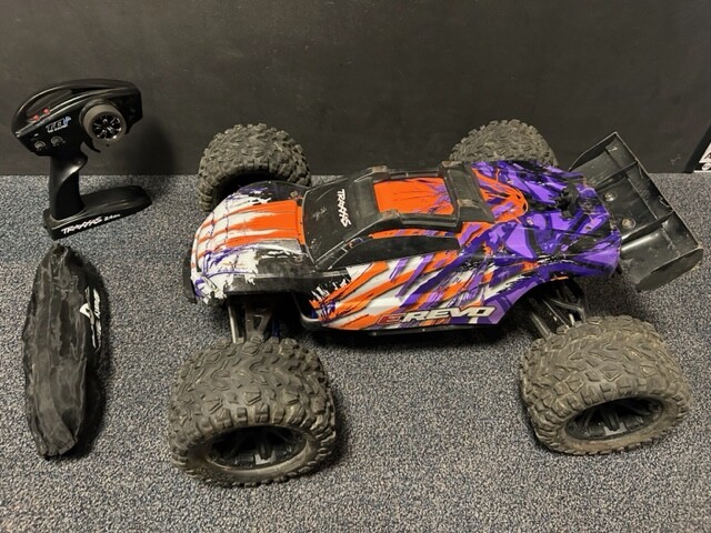 Tweedehands Traxxas E-Revo VXL Paars