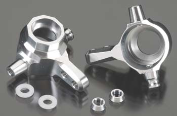 Integy aluminium steering blocks - Zilver - Slash 4x4/Stampede 4x4