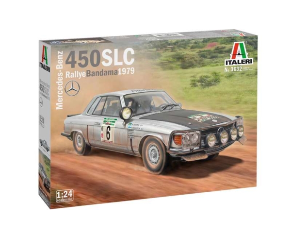 Italeri 1/24 Mercedes-Benz 450 SLC Rallye Bandama 1979 (ITA-3632)