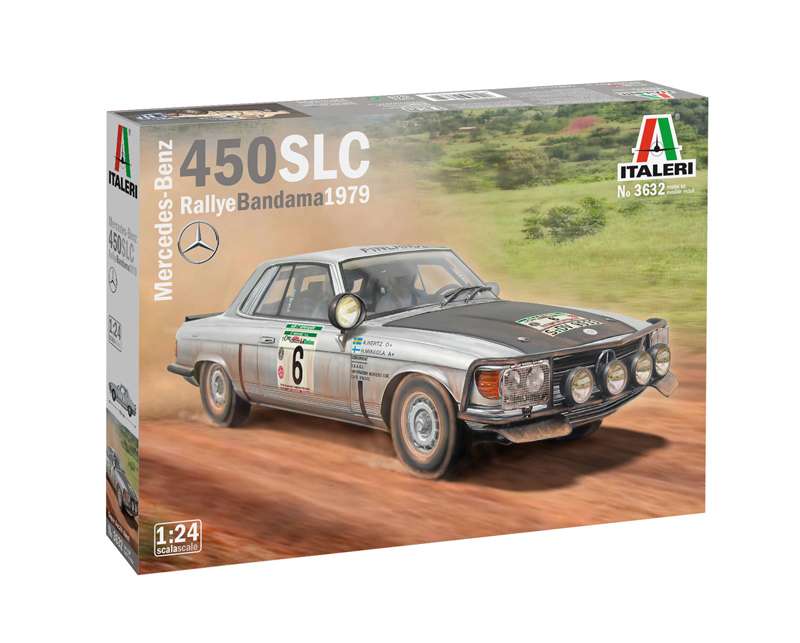 Italeri 1/24 Mercedes-Benz 450 SLC Rallye Bandama 1979 (ITA-3632)