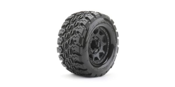 JetKo 1/10 MT King Cobra Extreme banden op 2.8'' zwarte velg - 14mm hex