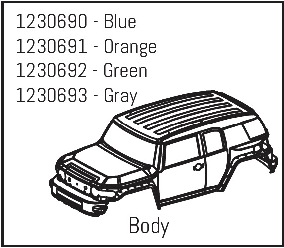 Absima Khamba Body - Grey (1230693)
