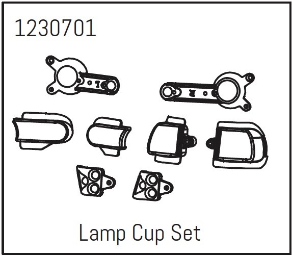 Absima - Lamp Cup Set Khamba (1230701)