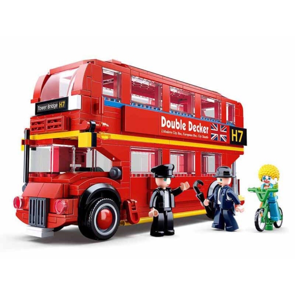 Sluban London Double-Decker Bus bouwstenen set
