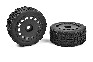 Team Corally - Off-Road 1/8 Truggy Tires - Tracer - Glued on Black Rims - 1 pair