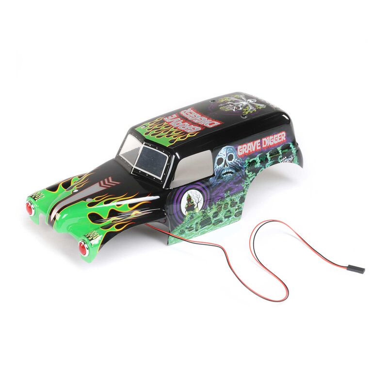 Losi - Body Set, Grave Digger, Painted: Mini LMT (LOS210044)