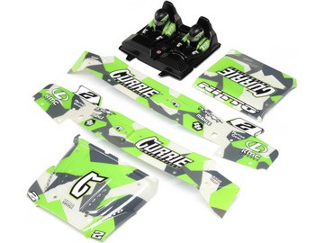 Losi - Body/Driver Set Green Silkscreened: Hammer Rey (LOS230099)
