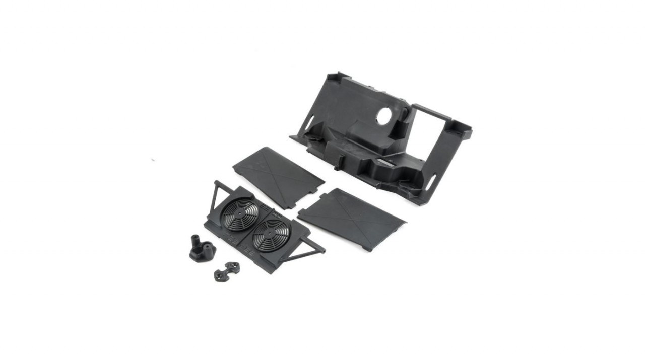 Losi - Rear Bulkhead, Fan Panel, Mudguards: Baja Rey (LOS231005)
