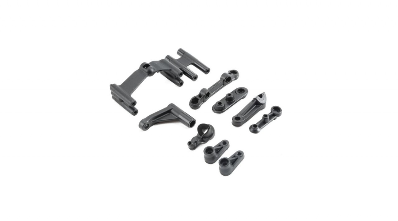 Servo Mount, Steering Servo Set Plastic: Baja Rey (LOS231008)