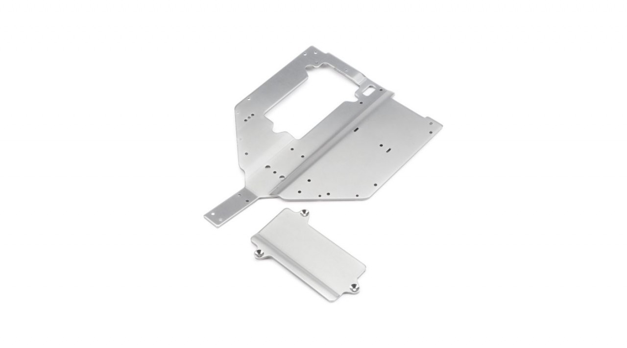 Chassis Plate and Motor Cover Plate: Baja Rey (LOS231010)