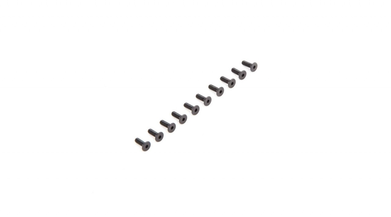 Flat Head Screws M2.5 x 8mm (10) (LOS235009)