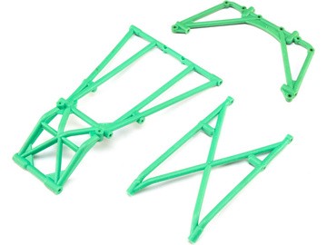 Losi - Rear Cage and Hoop Bars Green: LMT (LOS241043)