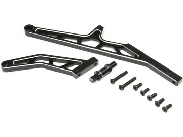 Losi - Chassis Brace Set Rear Aluminum Black: DBXL-E 2.0 (LOS351015)