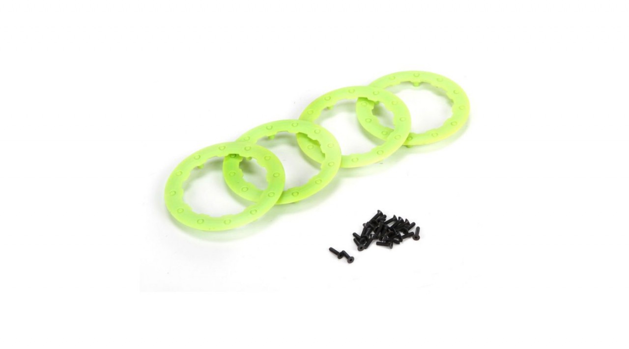 Beadlock Ring, Green with Screws (4): 22SCT (LOS43008)