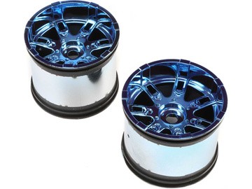 Losi - Wheel 17mm Blue Chrome (2): LST 3XL-E (LOS44001)