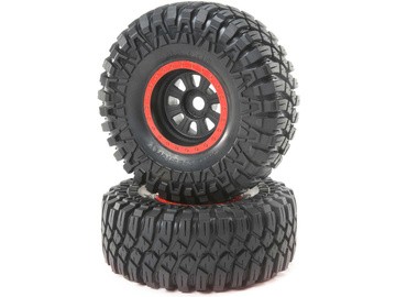 Losi - Maxxis CreepyCrawler LT Black Mounted( 2): SuperRockRey (LOS45031)