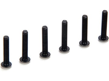 Losi - Flat Head Screws 4-40 x 5/8 (6) (LOSA6283)