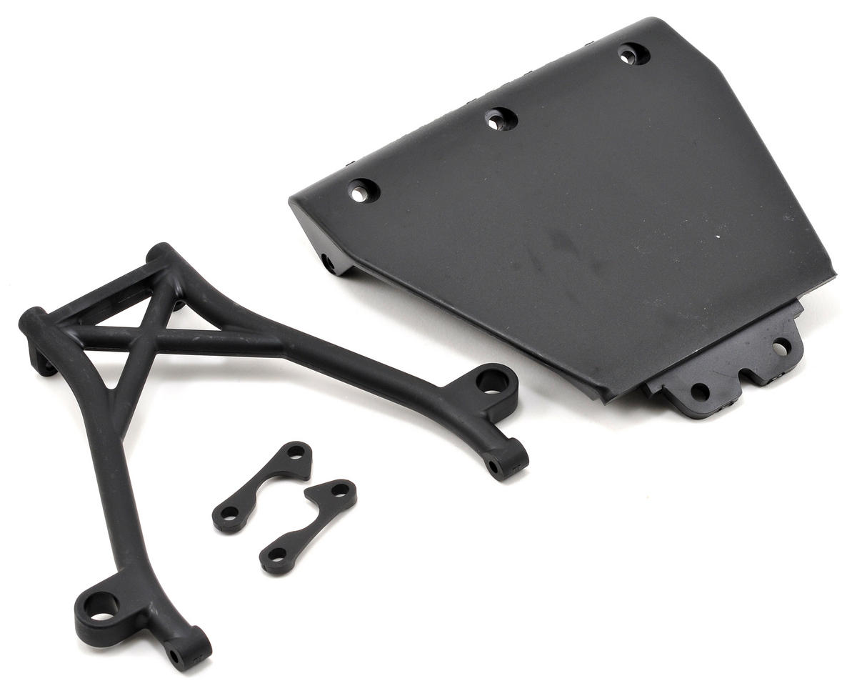 Losi - Front Skid Plate,Bumper Brace&Spacers: 5IVE-T (LOSB2574)