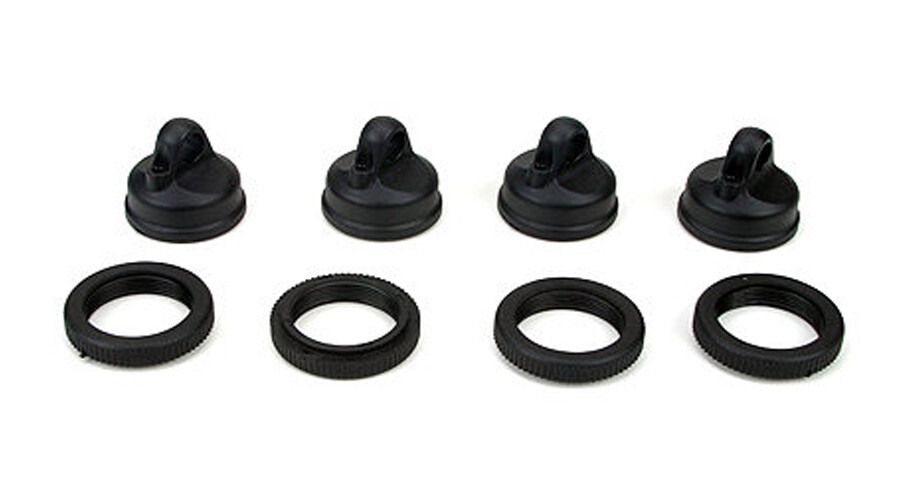 Shock Adjuster Nut & Cap (4): LST2, AFT, XXL2 (LOSB2815)