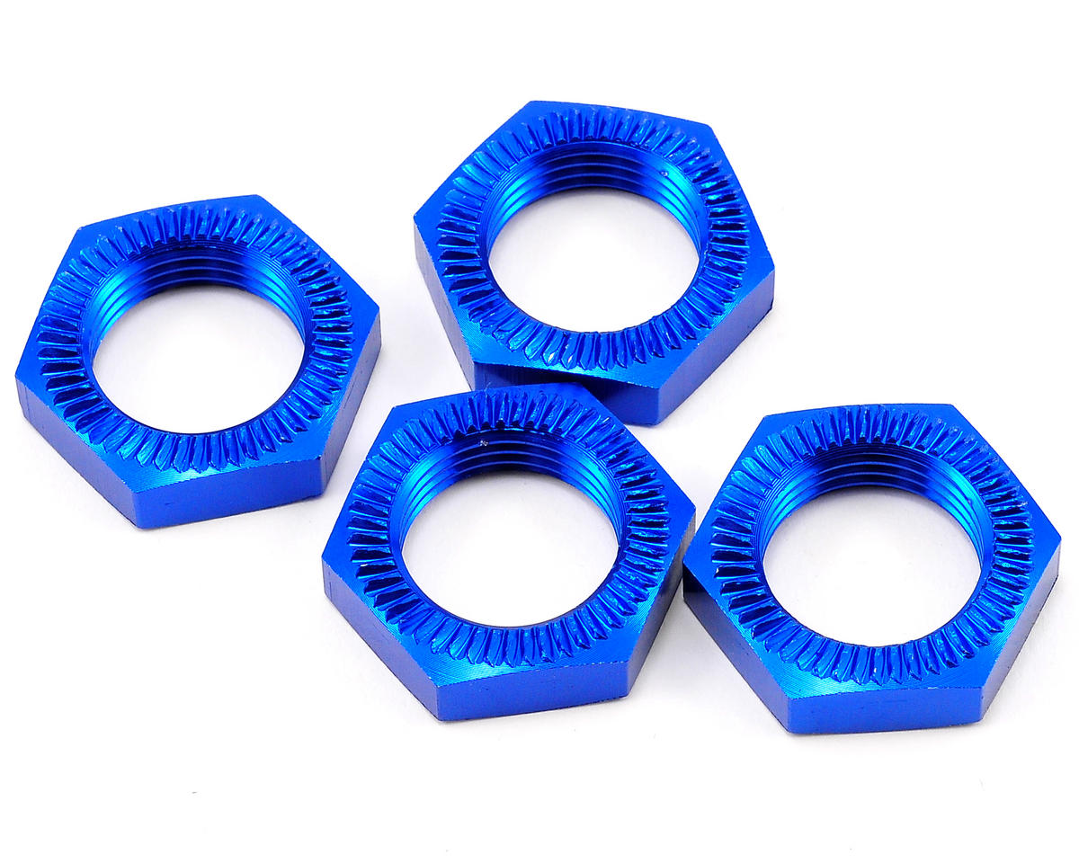 Wheel Nuts, Blue Anodized (4): 5T (LOSB3227)