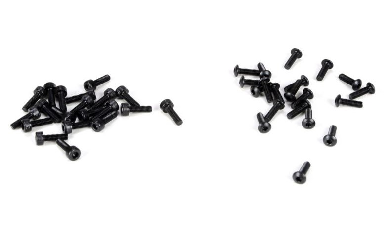 Wheel Screw Set, 3x10mm BH & Cap (20ea): 5T (LOSB6450)