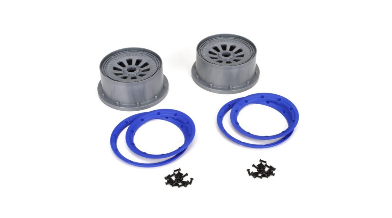 Wheel and Beadlock Set (2): 5T (LOSB7027)