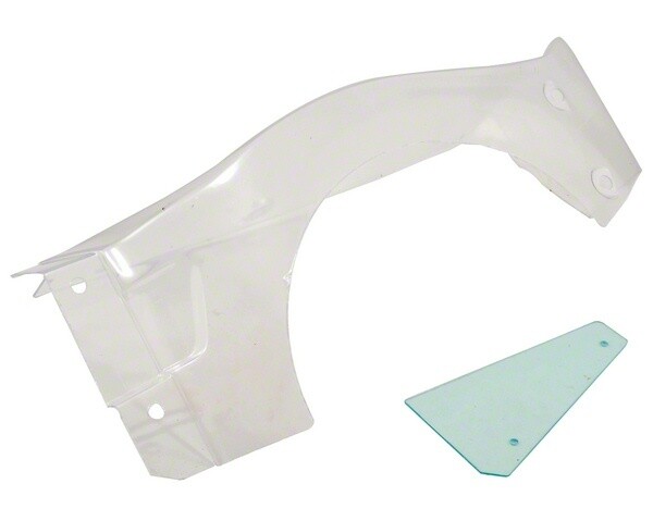 Body Left Fender & Plate, Clear: 5T (LOSB8103)