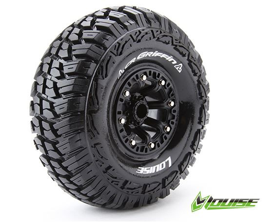 Louise CR-GRIFFIN Banden Set - Super Soft - 2.2" Velgen Zwart - Hex 12mm