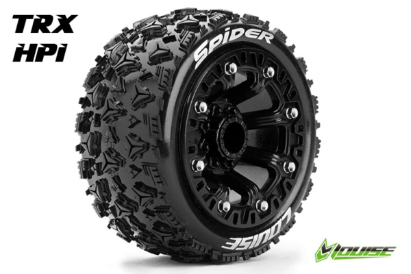 Louise ST-SPIDER Banden Set - Soft - 2.2" Velgen Zwart - Hex 12mm