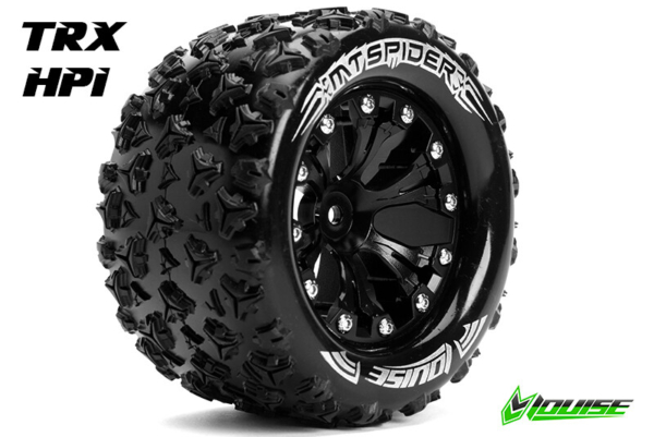 Louise MT-SPIDER Soft banden op 2.8" Velgen Zwart - 1/2" Offset - Hex 12mm