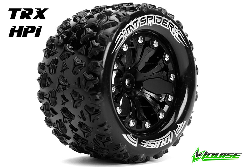 Louise MT-SPIDER Soft banden op 2.8" Velgen Zwart - 1/2" Offset - Hex 12mm