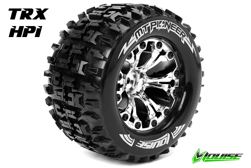 Louise MT-SPIDER Soft banden op 2.8" Velgen Chroom - 1/2" Offset - Hex 12mm