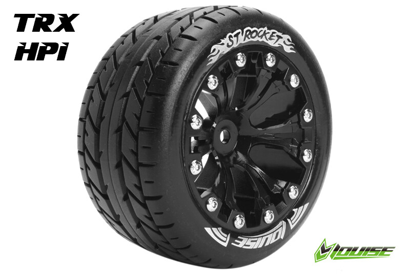 Louise ST-ROCKET Soft banden op 2.8" Velgen Zwart - 1/2" Offset - Hex 12mm