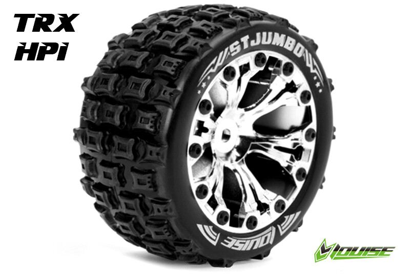 Louise ST-JUMBO Soft banden op 2.8" Velgen Chroom - 1/2" Offset - Hex 12mm