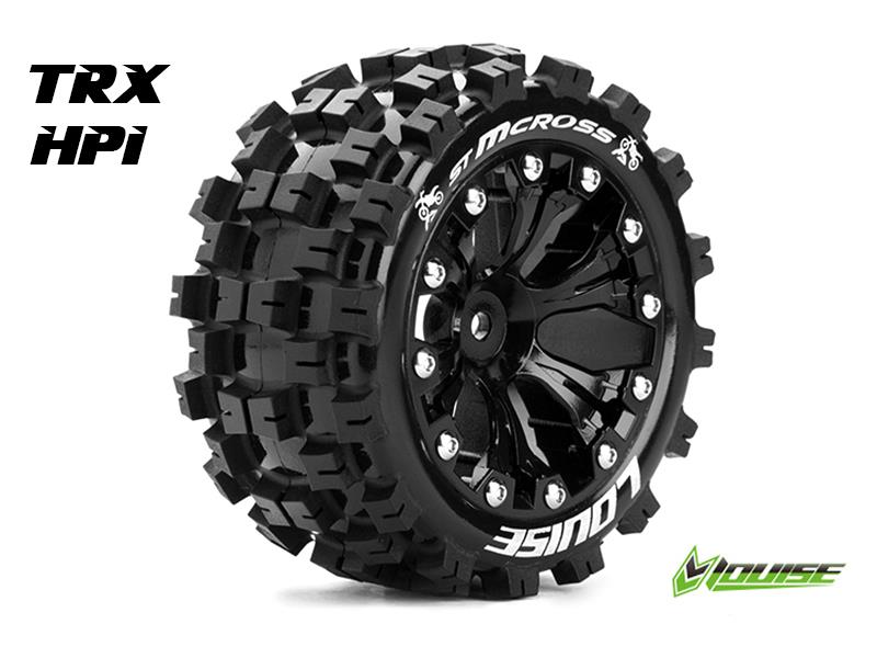 Louise ST-MCROSS Soft banden op 2.8" Velgen Zwart - 1/2" Offset - Hex 12mm