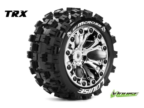 Louise ST-MCROSS Soft banden op 2.8" Velgen Chroom - 0" Offset - Hex 12mm