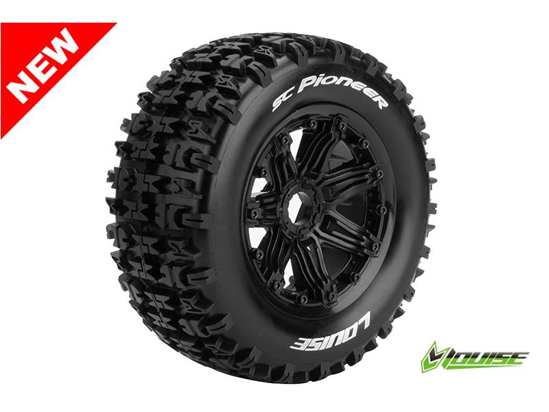 Louise SC-PIONEER Banden Set - Velgen Zwart - Hex 24mm