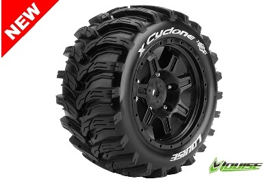 Louise X-Cyclone X-Maxx Banden Set op Zwarte Sport Velgen