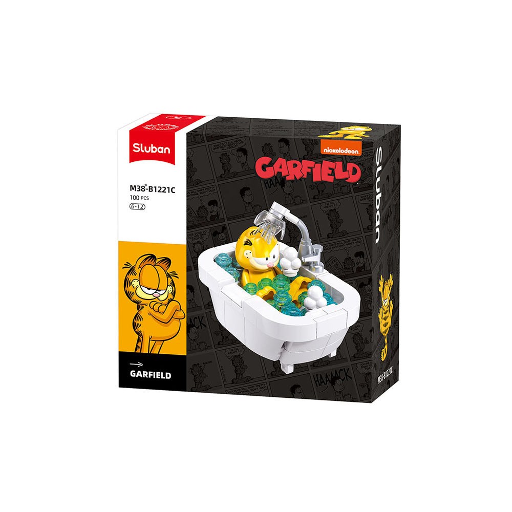 Sluban Garfield bouwstenen set - Bad (M38-B1221C)