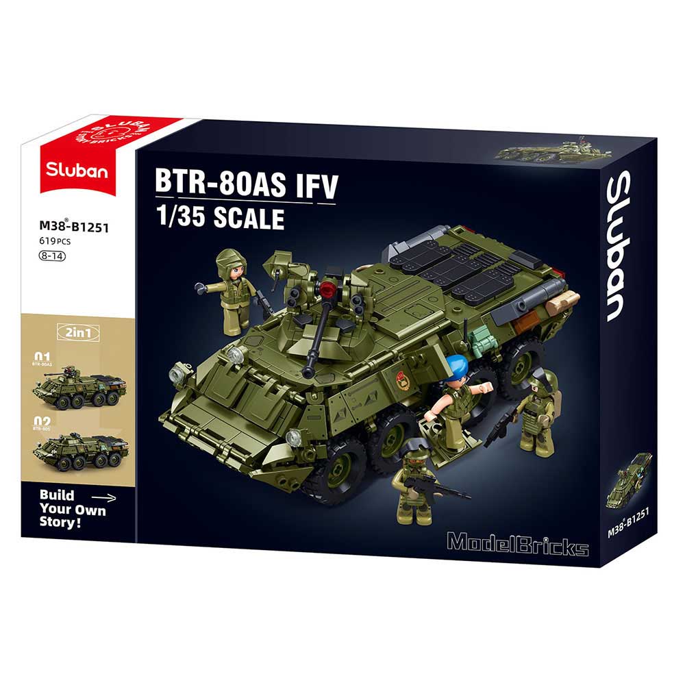 Sluban Modelbricks tank BTR-80AS IFV
