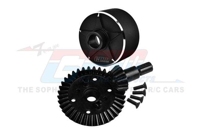 GPM - Carbon Steel Ring Gear 37T & Pinion Gear 13T with Aluminium Diff Case (T.v.v. oa AR310872)