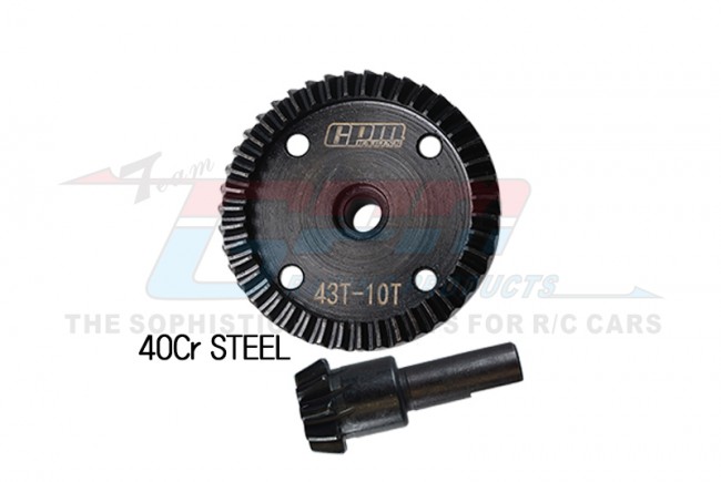 GPM - Hardened CrSteel Diff Bevel Gear 43T & Pinion Gear 10T (t.v.v. AR310497)